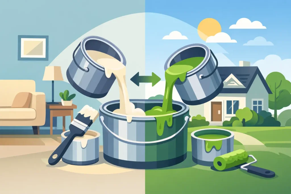 Can You Mix Interior and Exterior Paint? Can You Mix Interior and Exterior Paint?