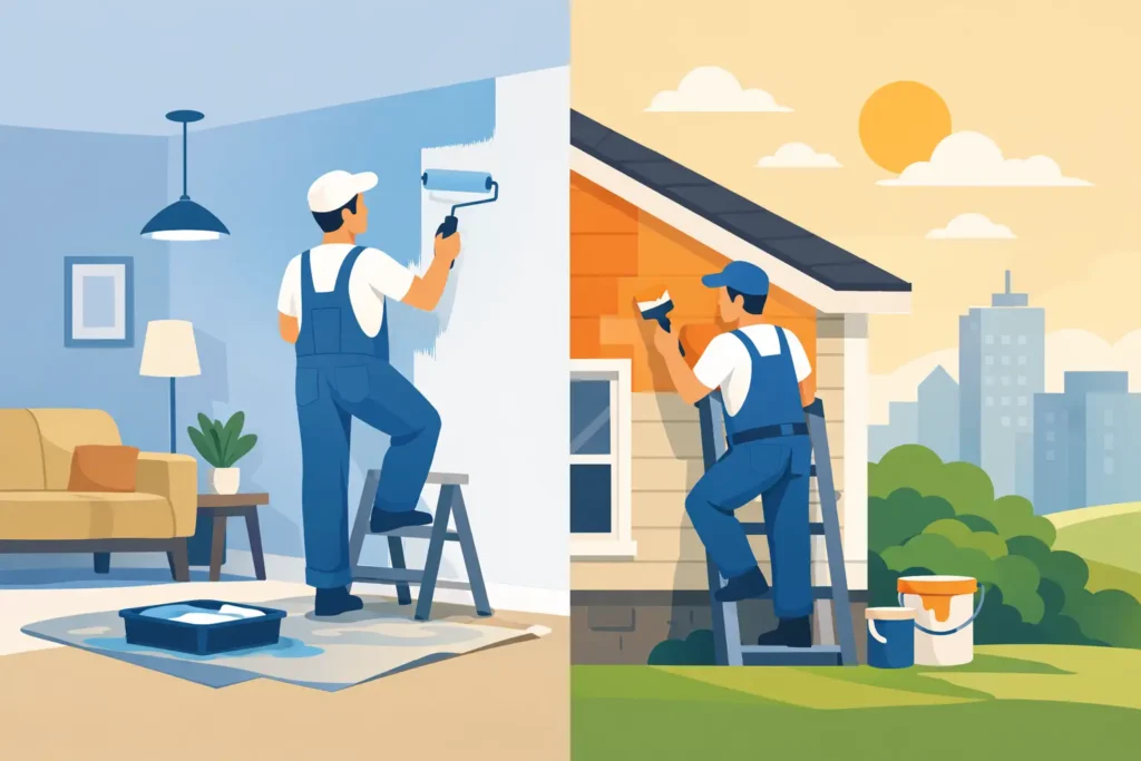 What Is Interior and Exterior Painting?