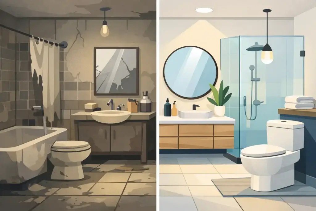Bathroom Makeover Before After That Pays Off