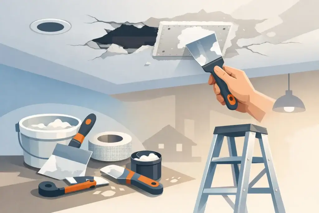 How to Repair Ceiling Drywall Right How to Repair Ceiling Drywall Right