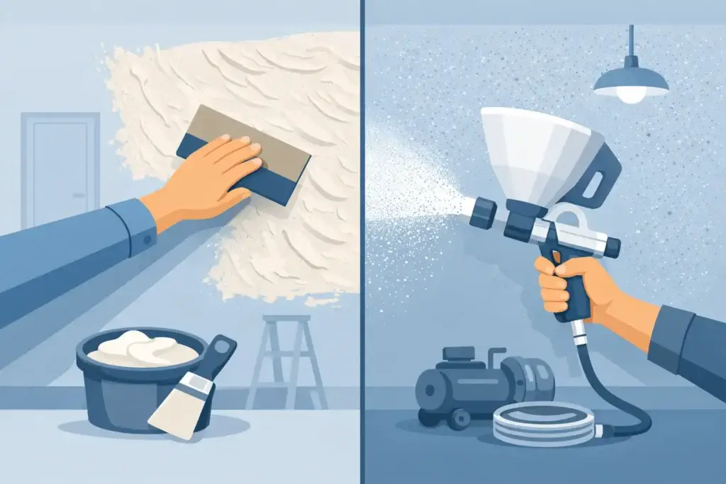 Hand Texture vs Spray Texture Explained