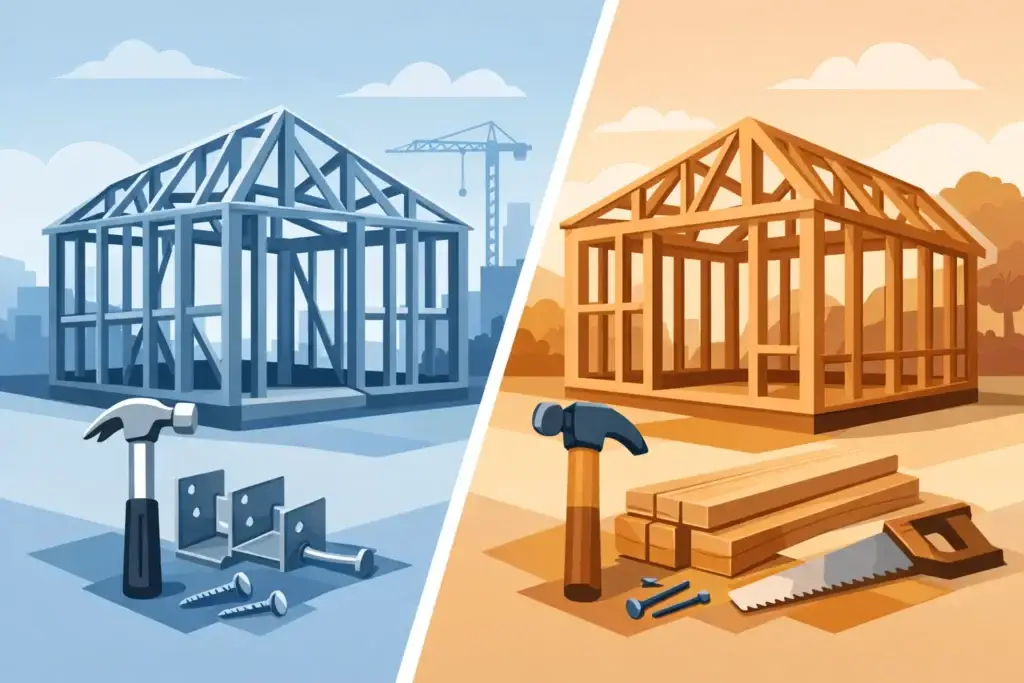 Metal Framing vs Wood Framing Metal Framing vs Wood Framing