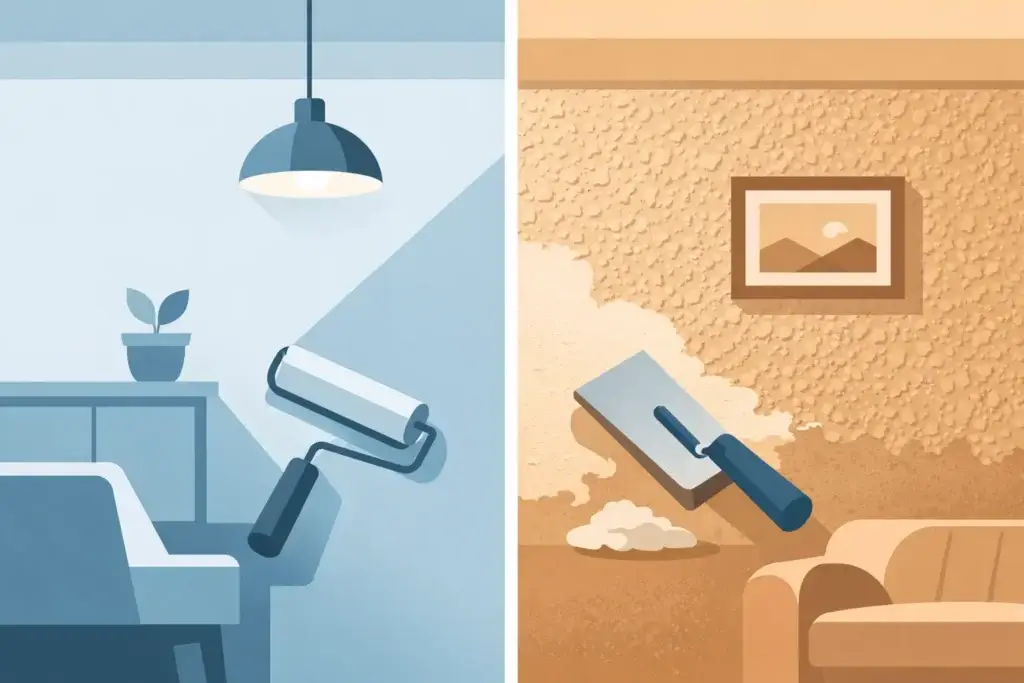 Smooth Walls vs Textured Walls Smooth Walls vs Textured Walls